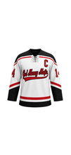 GodMoneyMafia Nhl Hockey Jersey (Tan/red/ black)