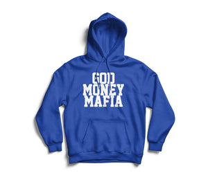 GodMoneyMafia Logo Hoodie (Blue/white) - God Money Mafia