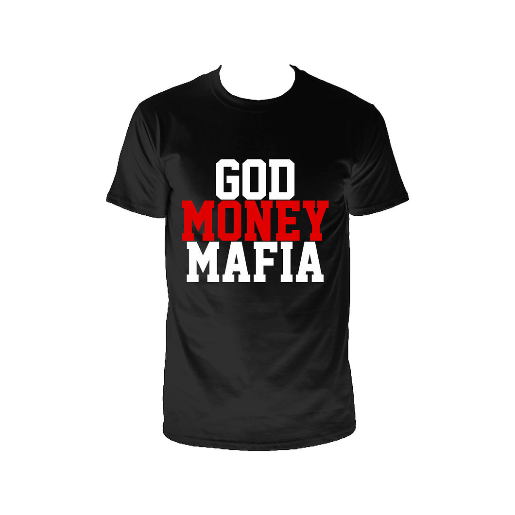 GodMoneyMafia Logo t-shirt  (Black/Red) - God Money Mafia